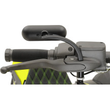 Micro-Mirror — 38.1 mm H, 114.3 mm W, Black powder-coated, Screw-in mount