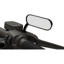 Micro-Mirror — 38.1 mm H, 114.3 mm W, Black powder-coated, Screw-in mount