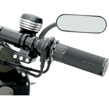 Micro-Mirror — 38.1 mm H, 114.3 mm W, Black powder-coated, Screw-in mount