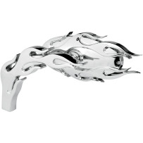 Micro-Mirror — Oval 4" x 1-3/4", screw-in mount, chrome, silver