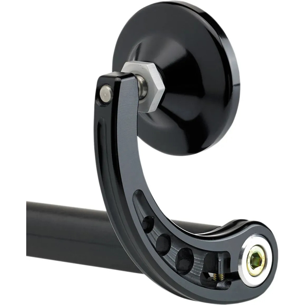 Bar End Mirror — 57 mm, handlebar end mount, black anodized