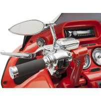 Vision Series Mirror — Chrome, screw-in mount, 1-3/4" head height, 4-1/2" head width