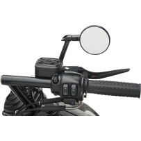 Vision Series Mirror — 69.85 mm (2-3/4") head, Black, screw-in mount