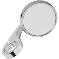 Clamp-On Shooter Mirror — 64 mm (2-1/2"), 25 mm (1"), Chrome, Silver