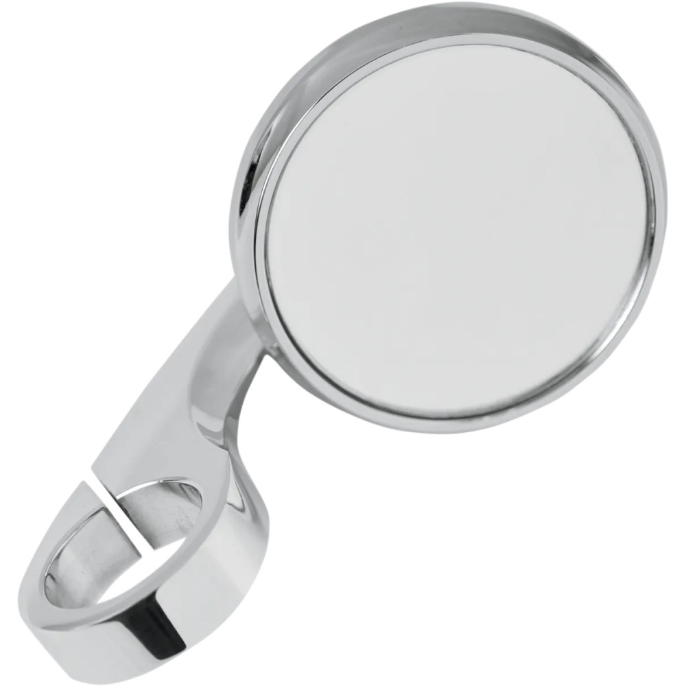 Clamp-On Shooter Mirror — 64 mm (2-1/2"), 25 mm (1"), Chrome, Silver