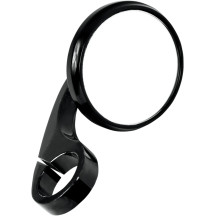 Clamp-On Shooter Mirror — 64 mm (2-1/2") head, 25 mm (1") clamp, Black gloss