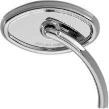 Beveled Short Stem Mirror — 64 mm head height, 115 mm head width, screw-in mount