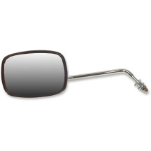 Die-Cast Chrome Custom Mirror — 76 mm (3") head, 127 mm (5") width, 100 mm (4") stem