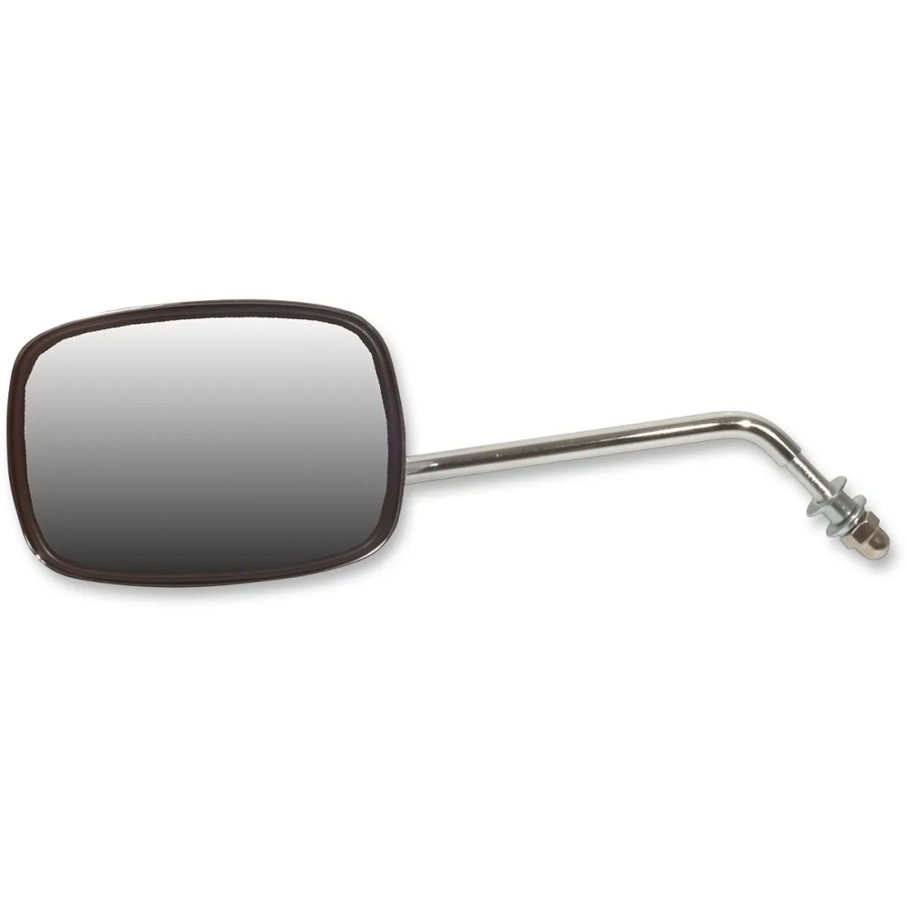 Die-Cast Chrome Custom Mirror — 76 mm (3") head, 127 mm (5") width, 100 mm (4") stem