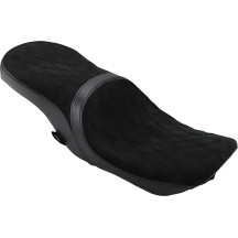 Low Profile Touring Seat — Fits Arlen Ness 70-700 Winged Stretch Gas Tank, Overall length 27"