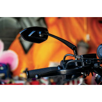 Phantom Mirrors — 70 mm (2-3/4") head, Black anodized