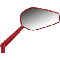 Mini Stocker Forged Mirror — 11.43 cm head, anodized red, screw-in left mount