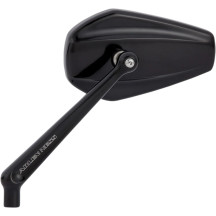 Mini Stocker Forged Mirror — 69.85 mm H, 114.3 mm W, Screw-In mount, Right, Black anodized