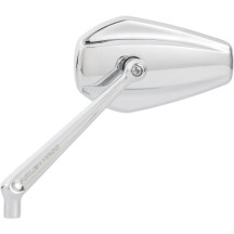 Mini Stocker Forged Mirror — 2-3/4" head, 4-1/2" width, right mount, chrome