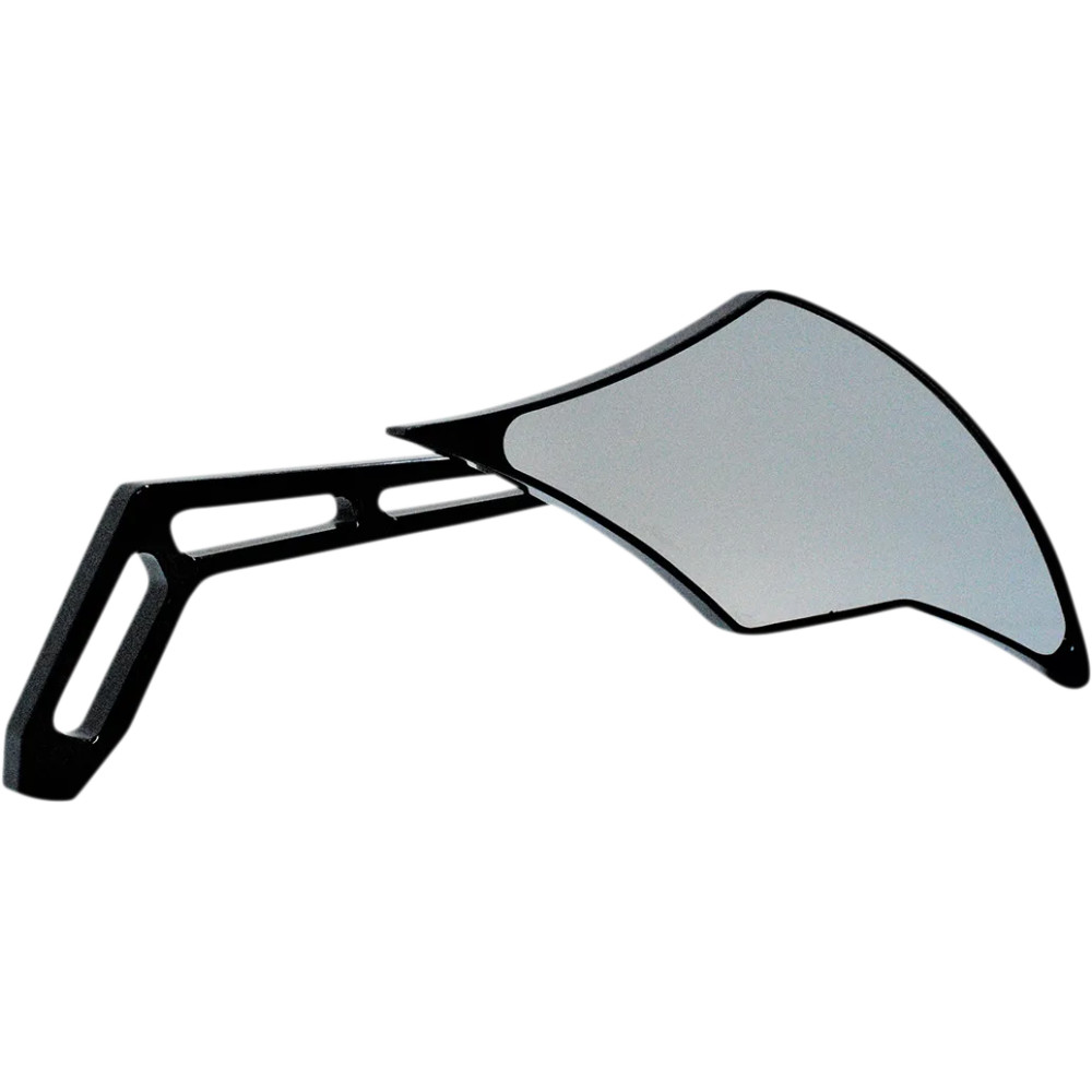 Billet Aluminum Mirror — Screw-in mount, Head 69.85 mm × 181 mm, Stem 165 mm, Black matte