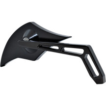 Billet Aluminum Mirror — Screw-in mount, Head 69.85 mm × 181 mm, Stem 165 mm, Black matte