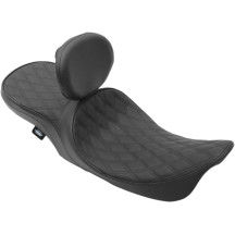 Low Profile Touring Seat — 32 in overall, 16 in driver length, 13.5 in driver width, Black