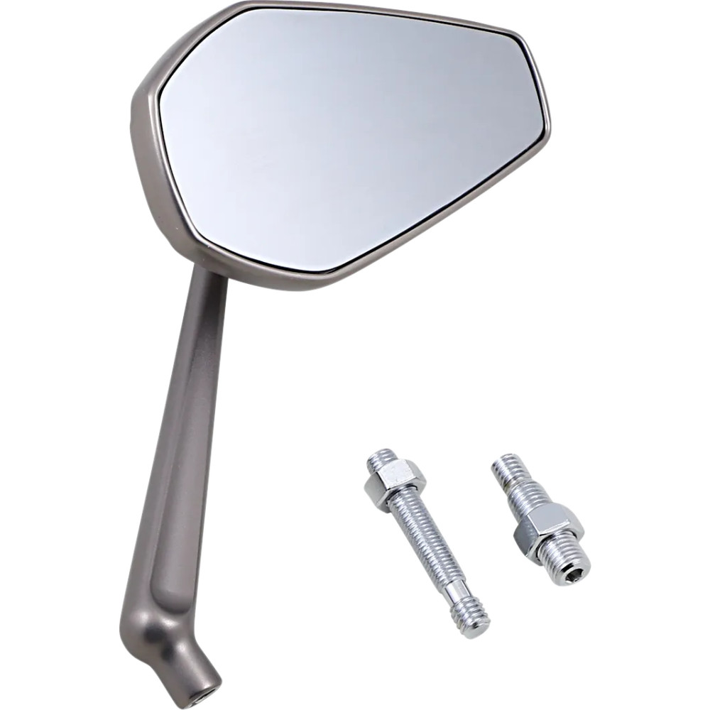 Mini Stocker Mirror — 2.75 in x 4.5 in, anodized silver