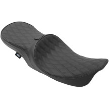 Low Profile Touring Seat — 32 in overall, 16 in driver length, 13.5 in driver width, Black