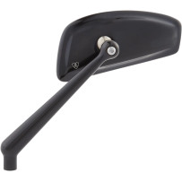 Tearchop Mirror — 117.9 mm x 52.3 mm, stem 102.4 mm, Black anodized