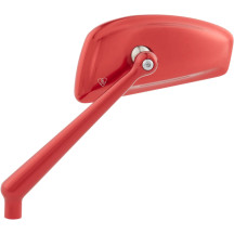 Tearchop Mirror — 52.32 mm (2.06") head height, 11.79 cm (4.64") head width, 10.24 cm (4.03") stem, Anodized Red