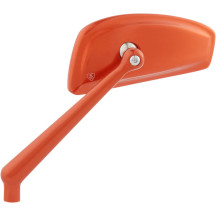 Tearchop Mirror — Anodized Orange, 52.32 mm head height, 11.79 cm head width, 10.24 cm stem, screw-in mount