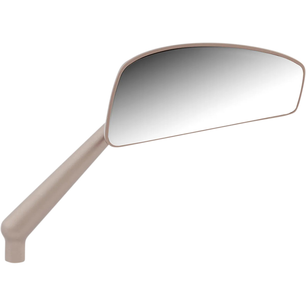 Tearchop Mirror — 52.32 mm head height, 117.9 mm head width, 102.4 mm stem, Anodized titanium