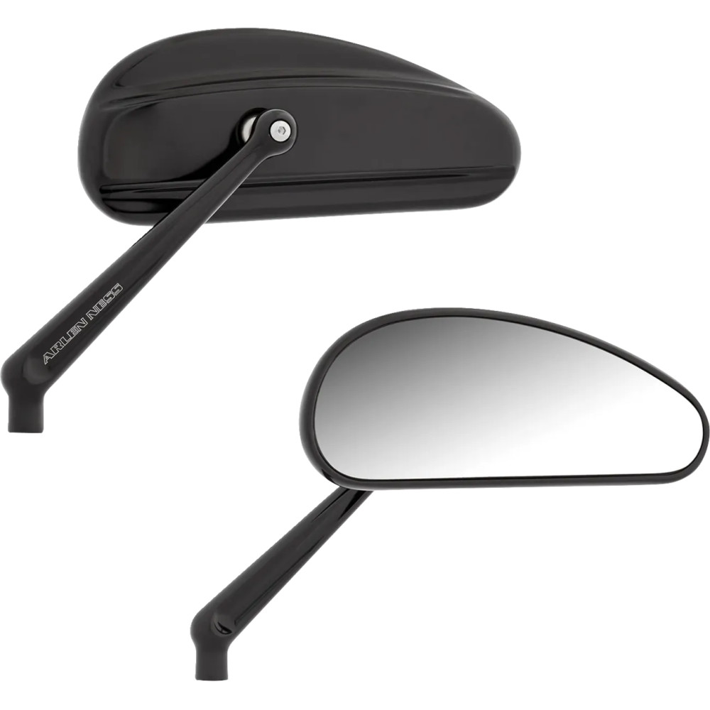 Downdraft Mirror — Black anodized, Screw-in mounting