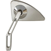 Mini Mirror w/V2 Cut-Out Stem — 4.5" x 2.75" head, 5.5" x 2.5" stem, Chrome
