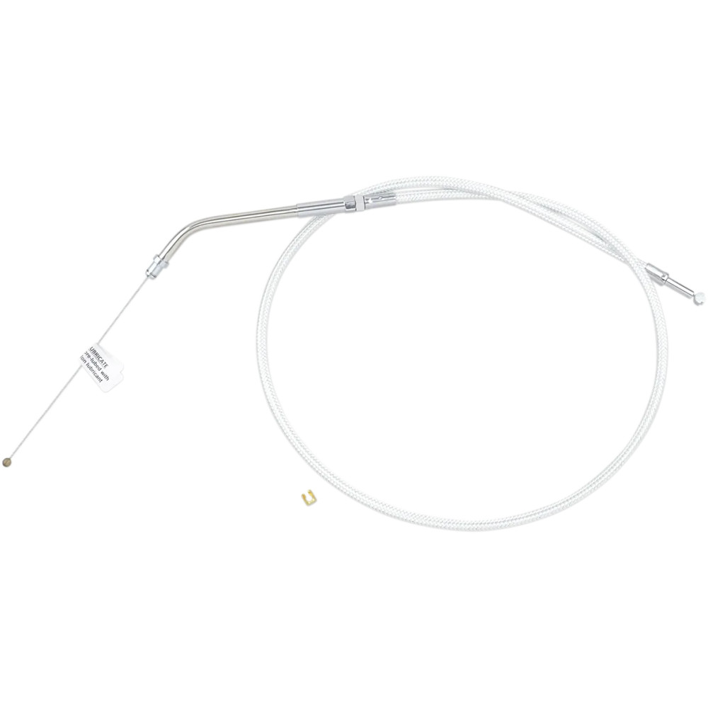 Sterling Chromite II® Braided Cable for Harley-Davidson — 30" (76 cm) housing, Chrome finish