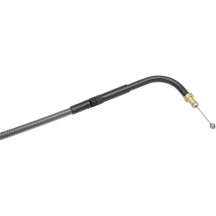 Black Pearl™ Braided Throttle/Idle Cable — 106 cm housing, 5-1/4" travel, 70° elbow, black
