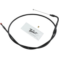 Stealth Series Throttle/Idle Cable — 33" (84 cm), 90° elbow, Black