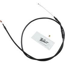 Stealth Series Throttle/Idle Cable — 95.5 cm (37-1/2"), +15.2 cm (6"), Black