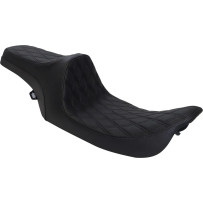 Predator III Seat — Black, 17-3/4" driver length, fits '99-'07 FLHR/FLHX