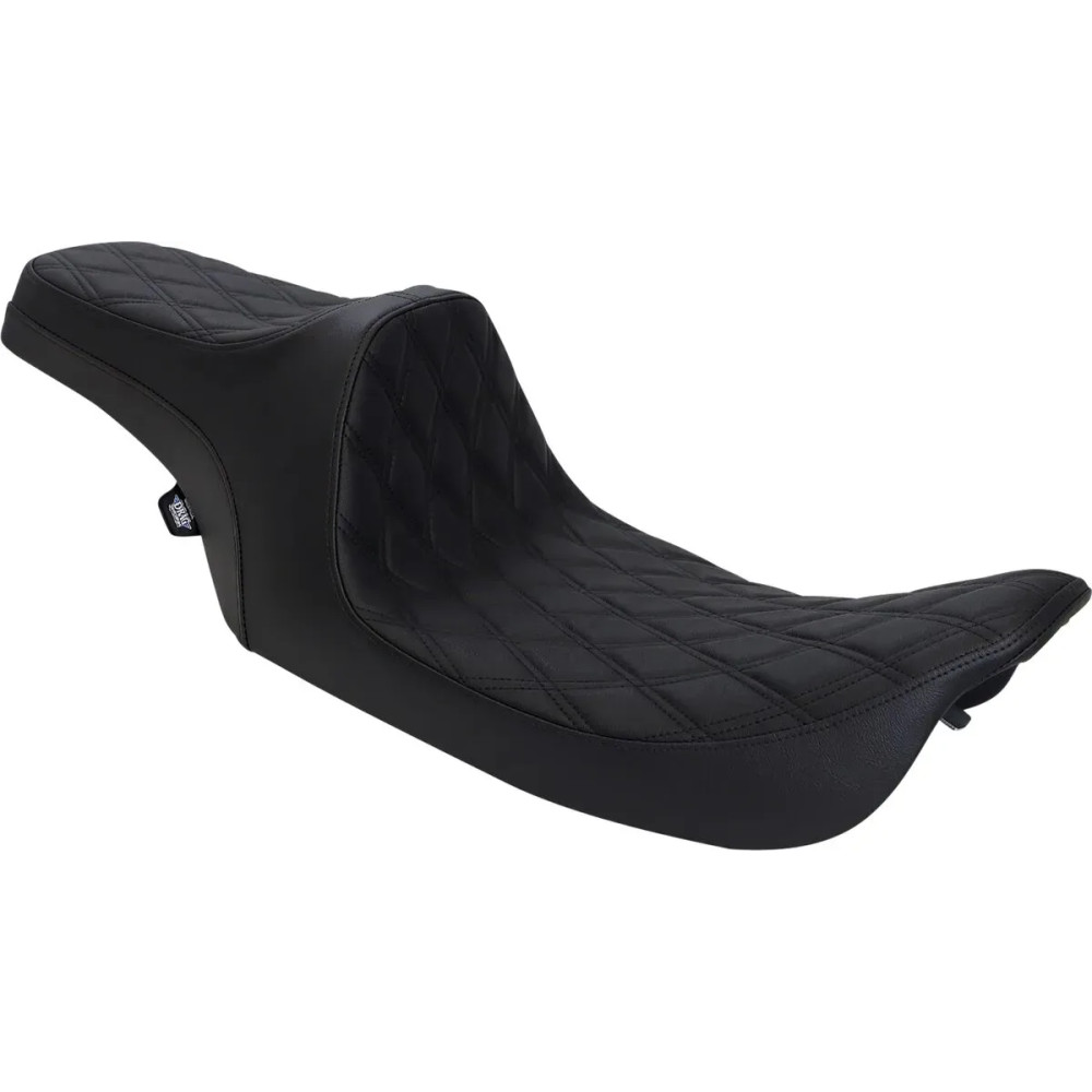 Predator III Seat — Black, 17-3/4" driver length, fits '99-'07 FLHR/FLHX