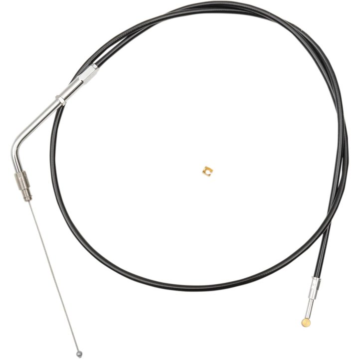 Cable de Acelerador Trenzado de Vinilo Negro para Manillar — Tamaño 30.5–35.5 cm, Funda 95.5 cm