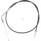 Cable de Acelerador Trenzado de Vinilo Negro para Manillar — Tamaño 30.5–35.5 cm, Funda 95.5 cm