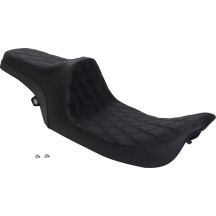Predator III Seat — Overall 31-3/4" (80.5 cm), driver 17-3/4" x 11-1/2", fits Drag and most Harley-Davidson sissy bars