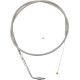 Cable de acelerador trenzado de acero inoxidable para manillar — Acelerador, tamaño 15"–17", carcasa 101.5 cm (40")
