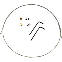 Throttle/Idle Cable Repair Kit — 65" , Universal, Silver