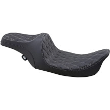 Predator III Seat — fits '99-'07 FLHR/FLHX, fits '99-'07 FLT/FLHT/FLTR w/ lower dash ext. 2202-0070, 41.5 cm (16-1/4")