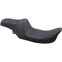 Predator III Seat — fits '99-'07 FLHR/FLHX, fits '99-'07 FLT/FLHT/FLTR w/ lower dash ext. 2202-0070, 41.5 cm (16-1/4")