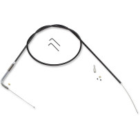 BYO™ Build Your Own™ Control Cable Kit — 132 cm (52") overall length, 15.2 cm (6") travel, Black, Chrome