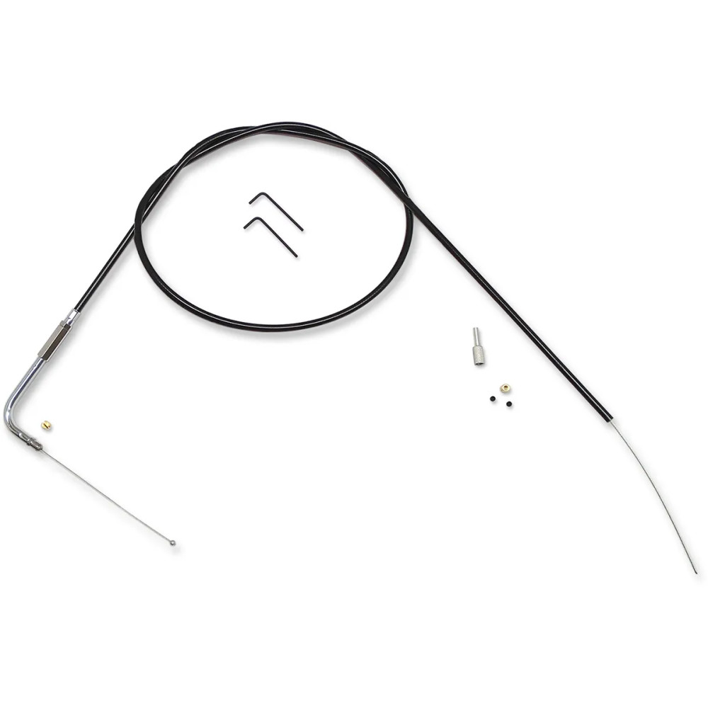 BYO™ Build Your Own™ Control Cable Kit — 132 cm (52") overall length, 15.2 cm (6") travel, Black, Chrome