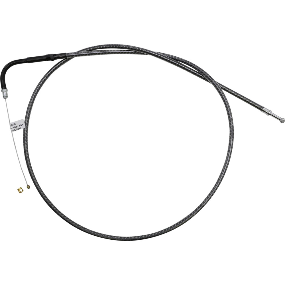 KARBONFIBR Braided Throttle/Idle Cable — Housing 113 cm (44-7/16"), Travel 12.7 cm (5")