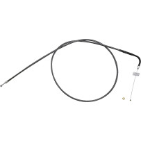 KARBONFIBR Braided Throttle/Idle Cable — 126 cm housing, 90° elbow, 5" travel