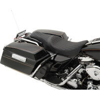 Caballero 2-Up Vinyl Seat — Overall 80.5 cm, Rear 28 cm, Black