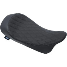 Asiento Solo de Perfil Bajo con Montaje EZ-ON — 33,5 cm ancho, 59,5 cm largo, 44 mm grosor, Negro