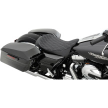 EZ-ON Mount Low-Profile Solo Seat — 33.5 cm width, 59.5 cm length, Black