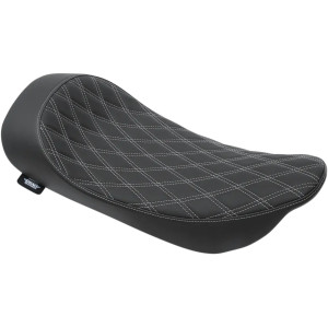 Asiento solo de perfil bajo con montaje EZ-ON — 30.5 cm (12") de ancho, 60.5 cm (23-3/4") de largo, Negro